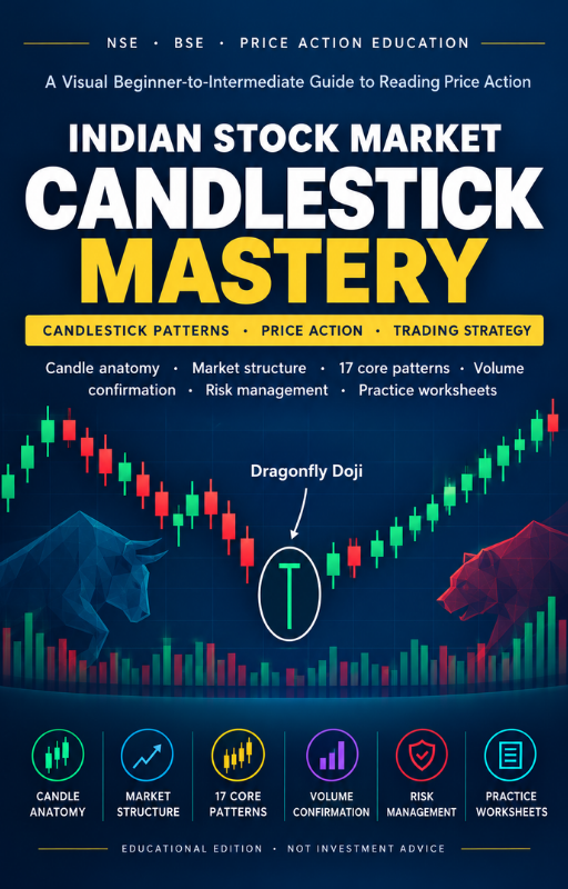 Indian Stock Market Candlestick Mastery e-book cover